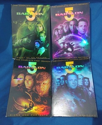 1990s Babylon 5 Seasons 1,2,3,4 DVD Sets Bundle