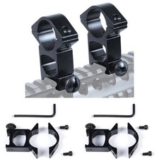 2PCS Tactics Scope Ring Mount High Profile 1"Scope Rings for 20mm Picatinny Rail
