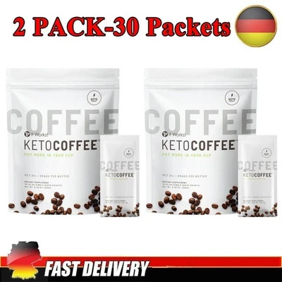 IT WORKS! 2X It Works Keto Coffee 15 Packets with MCT Oil New And Improved Factory Sealed.