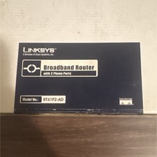 Linksys RT41P2-AD VoIP Wired Router, 4-Port 100Mbps, 2 RJ-11, Black