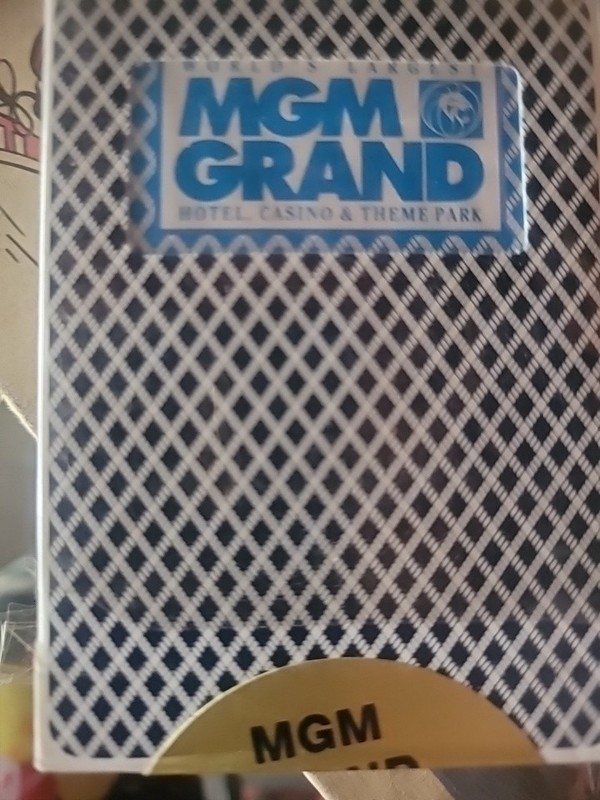 3 Blue Deck MGM Grand Casino Las Vegas Playing Cards. NEW