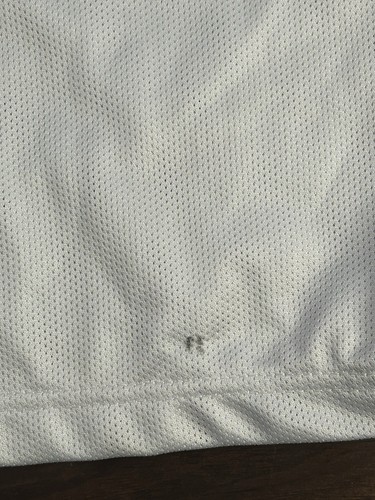Pantalones cortos Reebok blancos de baloncesto FIBA Game Worn #4 2002 talla 34+0+1 EE. UU. - Imagen 6 de 7