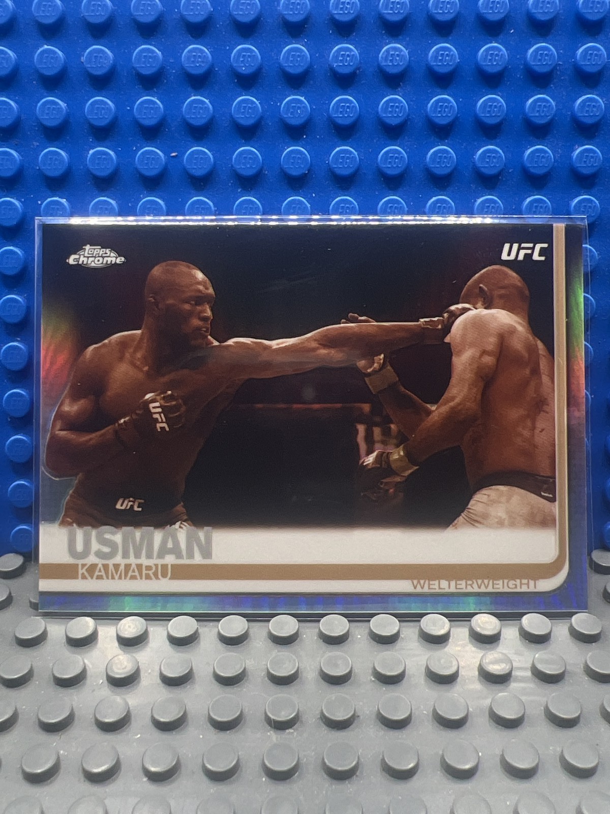 2019 Topps Chrome UFC Kamaru Usman #14 Welterweight Base Card