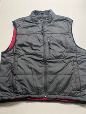 Eddie Bauer Ebtek Primaloft Puffer Vest Black Full Zip Nylon Insulated Men Sz XL