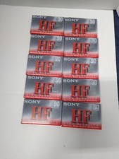 10-Sony 90 Min Normal Bias Sealed Cassettes