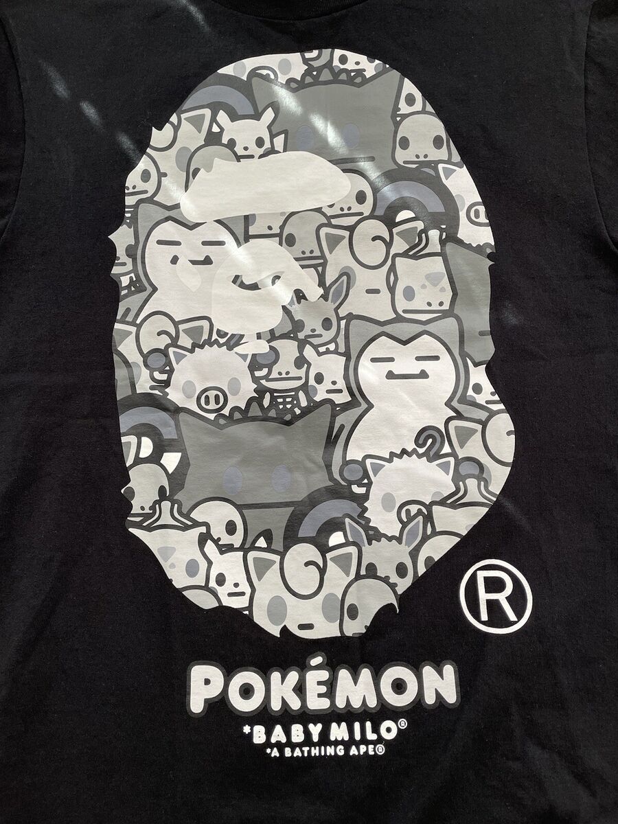 Bape x Pokemon Monotone Ape Head Tee Size Small | eBay Bape x Pokemon Monotone Ape Head Tee Size Small | eBay