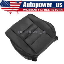 For 08 2009-2012 Honda Accord Replacement Driver Top Leather Seat Cover Black