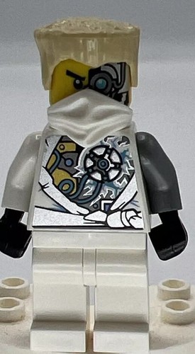 Lego Ninjago Zane Techno Robe Battle Damage Minifigure njo085