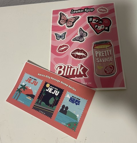 Lewkin K-pop Blackpink And Jeju Island Sticker Set of 2 Sheets | eBay