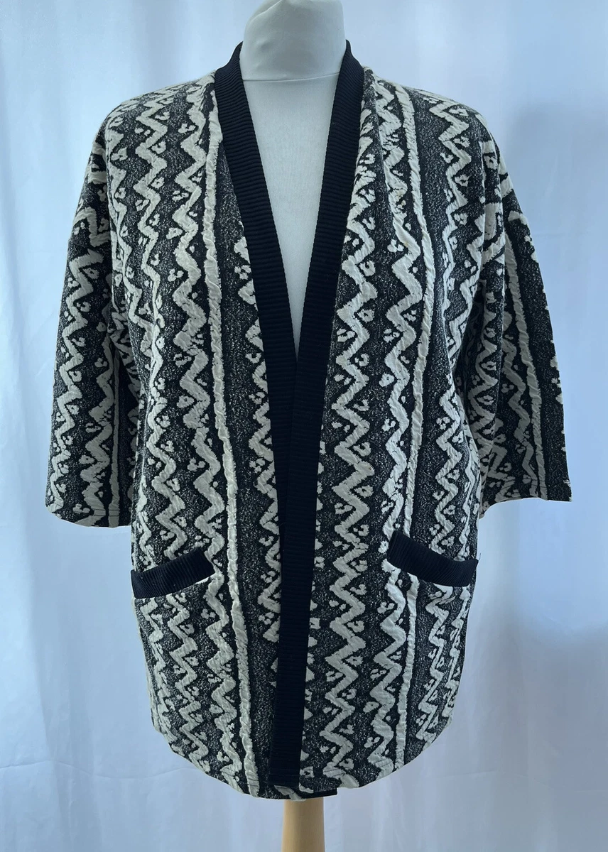 staring at stars cardigan Size XS Blue Mix Short Sleeve Pockets