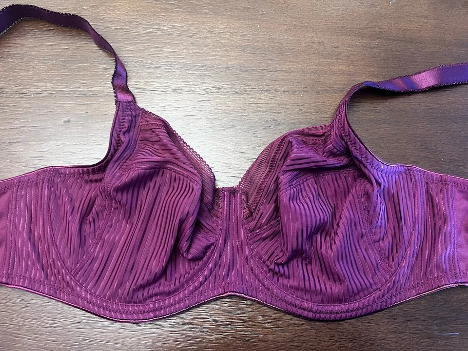 Sujetador Fantasie 3091 con aros fusión soporte lateral cobertura completa negro cereza 34DDD Foto 4 de 4