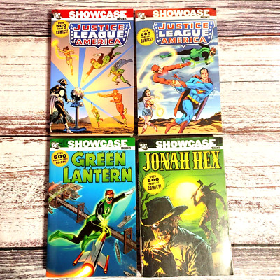 DC Showcase Presents 500 Pages Each Lot of 4 TPB JLA, Green Lantern, Jonah Hex.