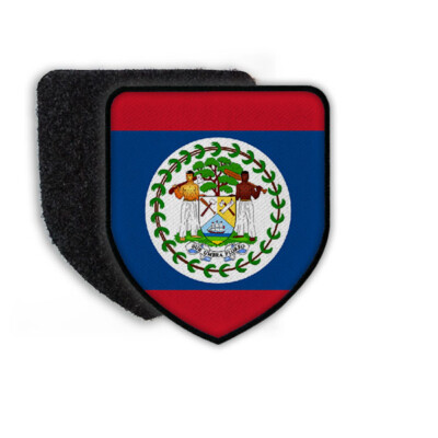 Patch Flag of the Belize Flag State Nation Coat of Arms Country Flag Patch #21373