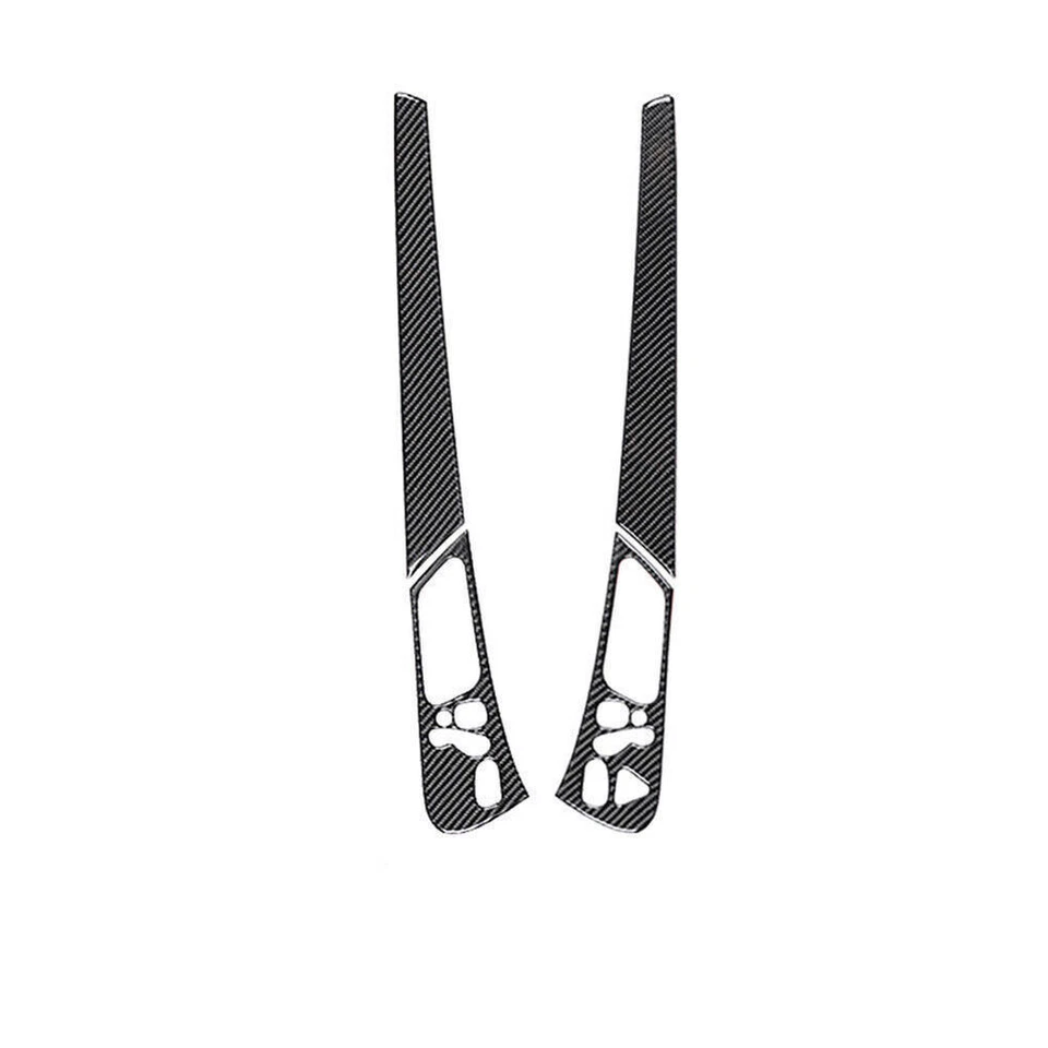 Cubierta de control de puerta interior de fibra de carbono 2 piezas para Mercedes-Benz W203 2005-2007 Foto 4 de 4