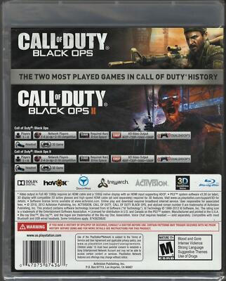 Call of Duty: Black Ops 1 & 2 Combo Pack PS3 (Brand New Factory