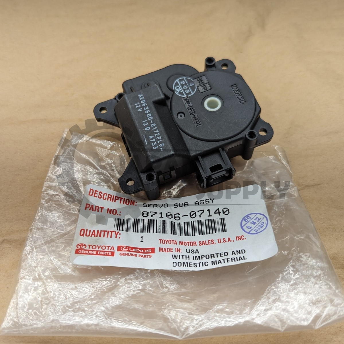 GENUINE TOYOTA TUNDRA HIGHLANDER GX460 RECIRCULATION DAMPER SERVO