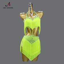 2024 Latin Dress for Girl Stand Ballroom Practice Dance Wear Clothes Party