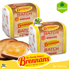 2 x BRENNANS BATCH BREAD TRADITIONAL WHITE LOAF Vitamin D Irish Northern Ireland