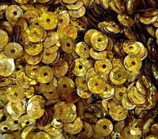 Pailletten Pailetten gold gelb gelbgold glitter glitzer Basteln N&auml;hen Steckschau