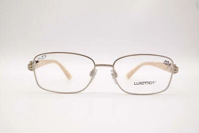 Lunettes De Vue Luxottica LU2291 G786 Or Marron Ovale Neuf - Photo 1/4