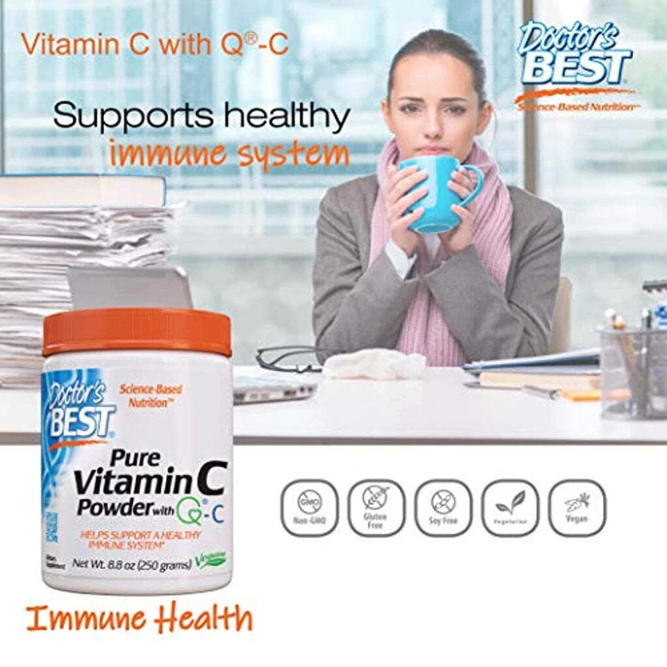 Doctor's Best Vitamina C Polvo con Quali-C, Sistema Inmune Saludable 250g Foto 4 de 4