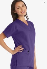 Brand New Cherokee Authentic Workwear Purple Scrubs Set Size M Top Size S Bottom