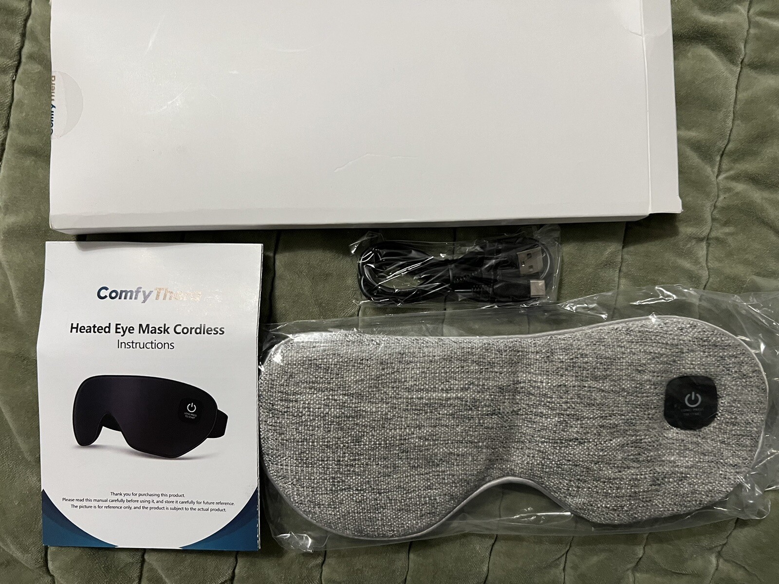 Heated Eye Mask for Dry Eyes Relief and Better Sleep Cordless Relaxation-image