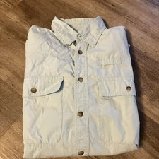 Orvis Shirt M Mens Teal Green Insect Shield Button Down Medium Repellent Apparel