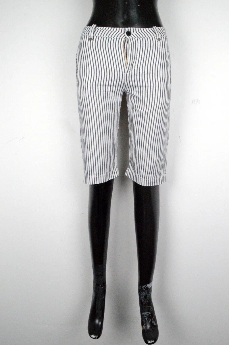Bermuda Femme Dondup Taille IT38 Coton Lin Short Ray Court Femme