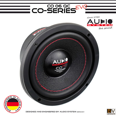 Subwoofer Audio System CO 06 QC EVO 165 mm CO-SERIES 4x2 Ohm QUAD VOICE Woofer