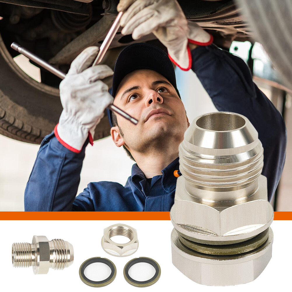 Bung Fitting No Weld Turbo Oil Drain Pan Adapter 10AN To M18x1.5mm