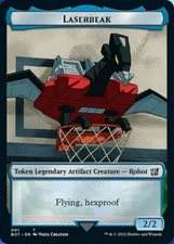 Laserbeak // Powerstone Token x1 1x FOIL Universes Beyond: Transformers NM MTG