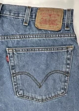 Levis 517 Jeans Mens 40x30 Blue Bootcut Medium Wash Denim Casual Workwear Logo