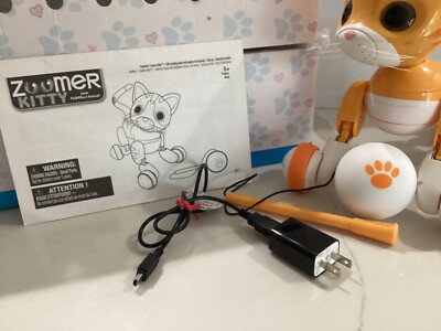 カラマリ　ネコ耳 Zoomer Orange Tabby Cat WHISKERS - Box, Manual, Charger, Toy