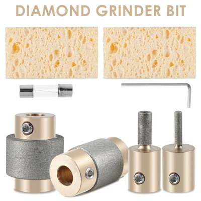 Diamond Grinder Bit Head Tool Set 1inch 3/4inch 1/4inch 1/8inch Standard typwx