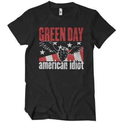 Green Day American Idiot Flying Grenade Rock Band Männer Men T-Shirt Schwarz