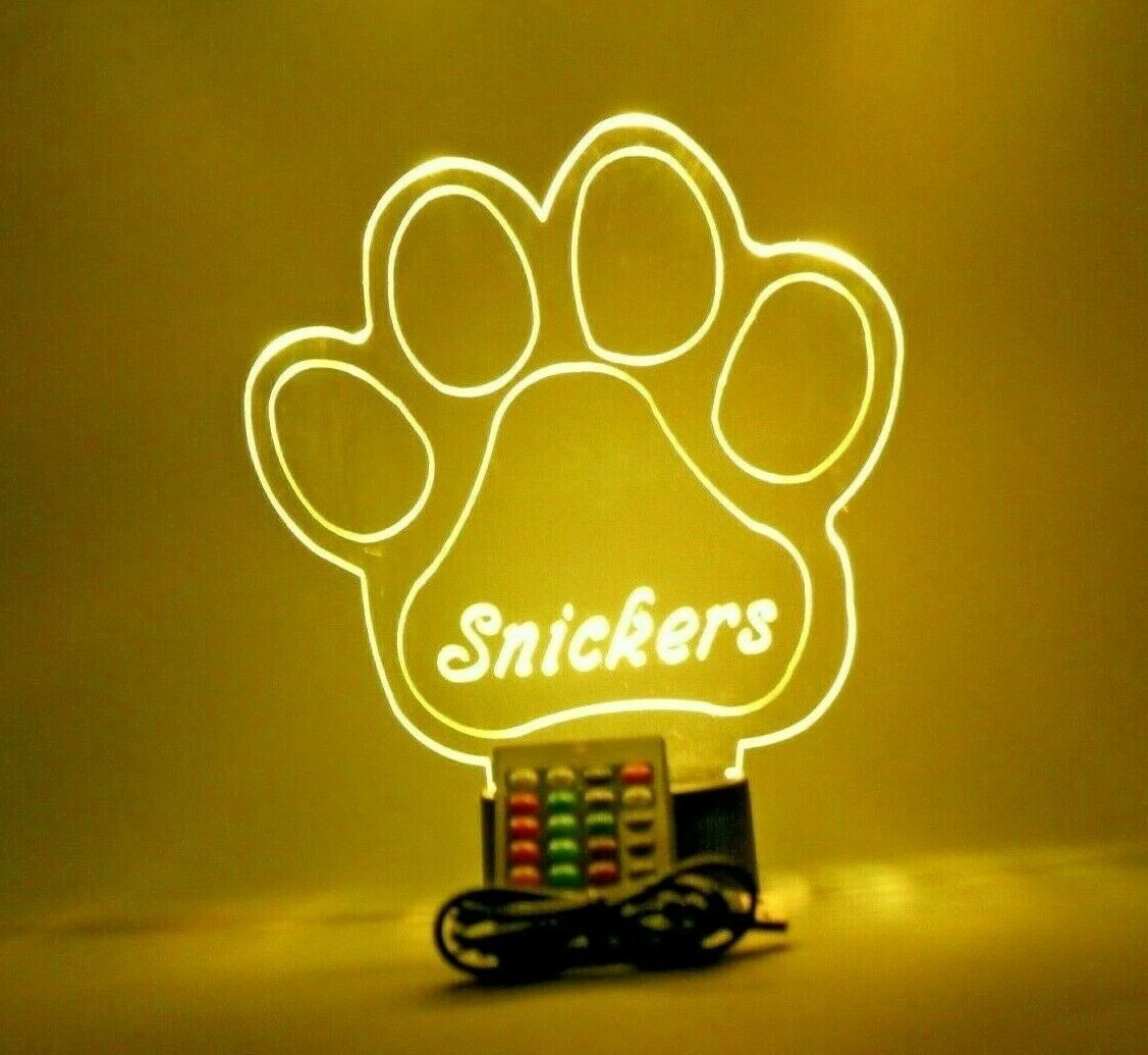 Paw cheap print lamp