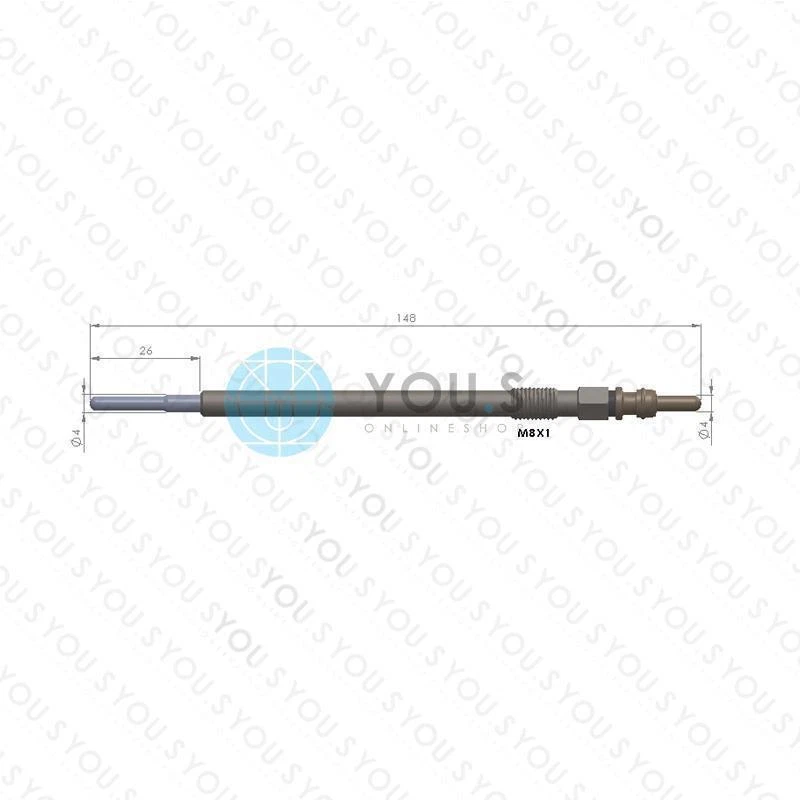 4 Piezas YOU.S Bujías para MERCEDES CLASE A (W169) (W176) 160 180 200 CDI - Imagen 2 de 2