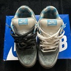 Nike SB Low-Top Skate Shoes Gray/Blue Plaid Lining Mismatched Laces Box — photo 7