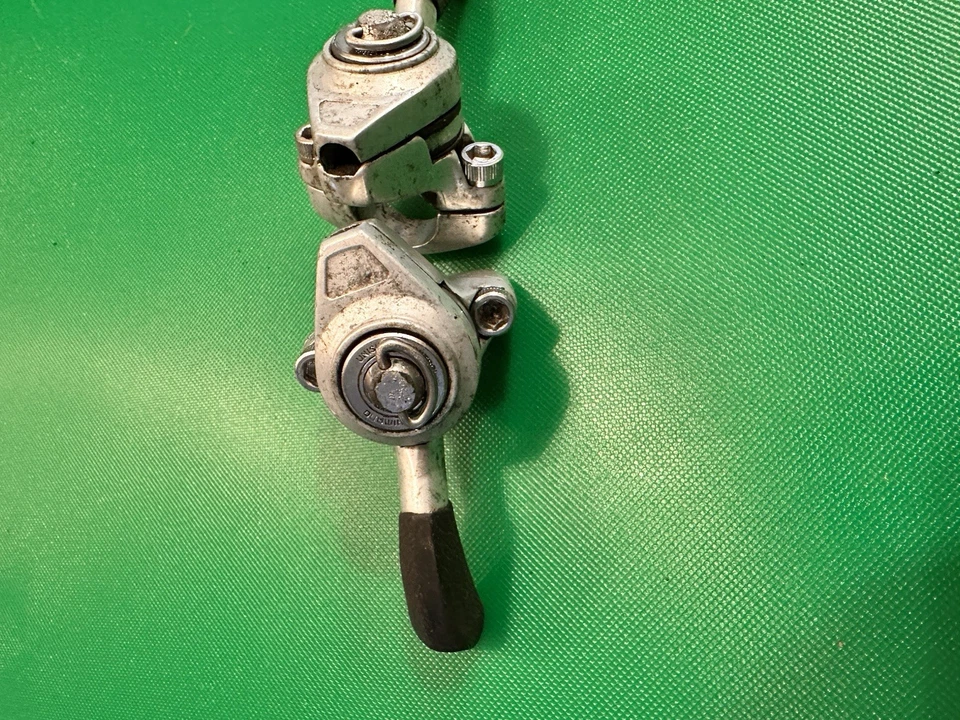 Vintage Shimano Thumb Shifters SL-M700 Shift Levers DeerHead 22.2 Klunker - Image 3 of 4