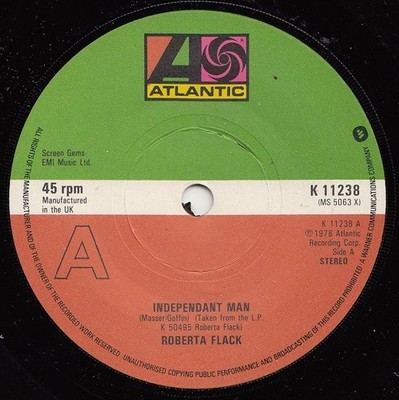 Roberta Flack - Independant Man (7'', Sma) (Near Mint (NM or M-)) - 2791430506