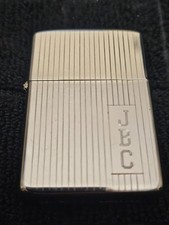Vintage Zippo Engine Turned High Polished Chrome Model No. 350 - 1958 Vintage Zippo Engine Turned High Polished Chrome Model No. 350 - 1958