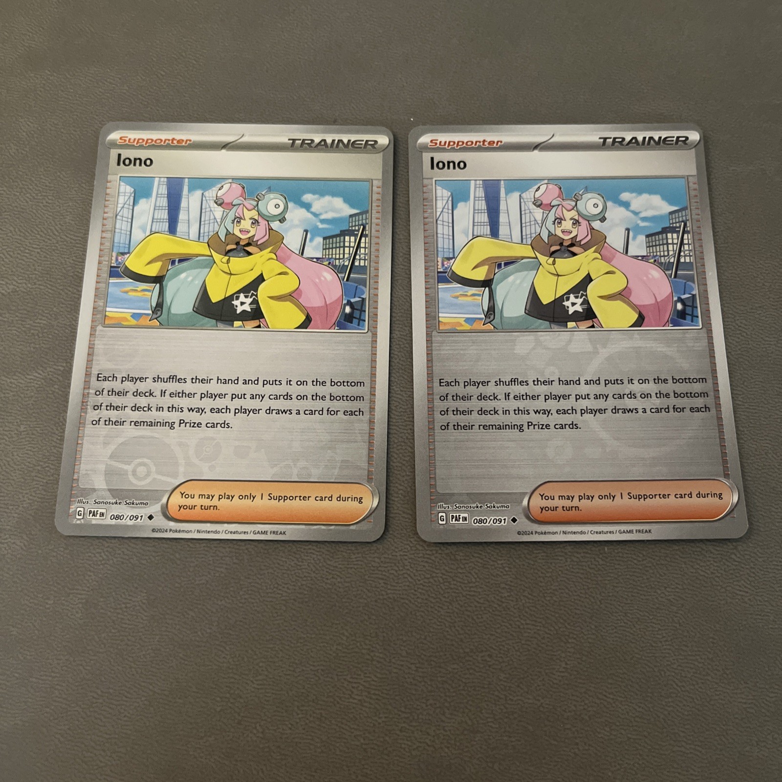 Iono Uncommon Reverse Holo - Pokemon Paldean Fates 80/91 NM