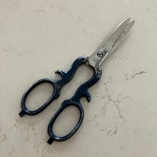 Miller’s Forge 8” Utility Kitchen Shears Vintage USA Blue Handle