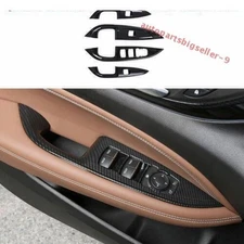 For Buick Regal 18-2020 Carbon Fiber Window Lift Lock Switch Panel Trim 4PCS