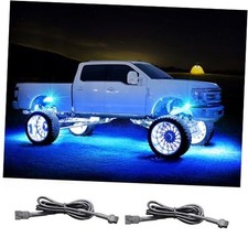 LED Rock Light Extension Wire 2 PCS, 47 Inch 4 Pin LED Extension Cable with