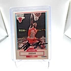 Fleer 1990 Michael Jordan Dunk Chicago Bulls Autographed Basketball