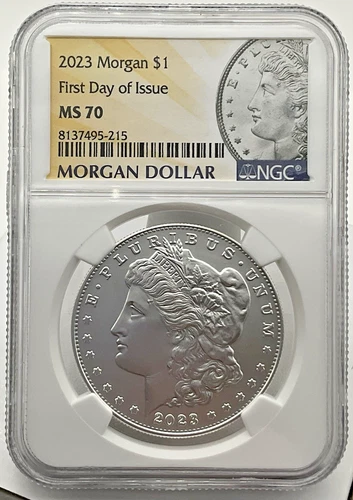 2023 Morgan Silver $1 First Day of Issue MS 70 NGC 