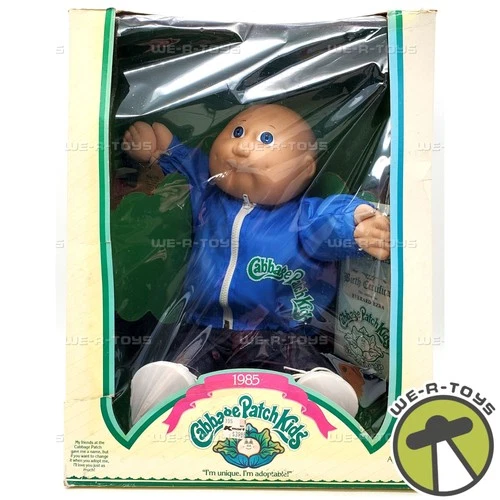 Cabbage Patch Kids 1985 Everard Ezra Bald Boy Blue Eyes