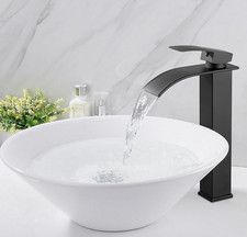 Midanya Vessel Sink Facuet Waterfall Tall Bathroom Faucets Vanity Single Handle